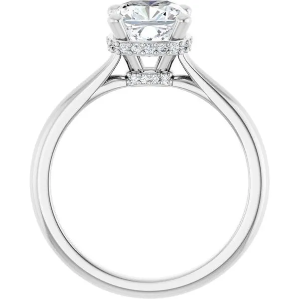 Hidden Halo-Style Engagement Ring Image 2 Raleigh Diamond Fine Jewelry Raleigh, NC