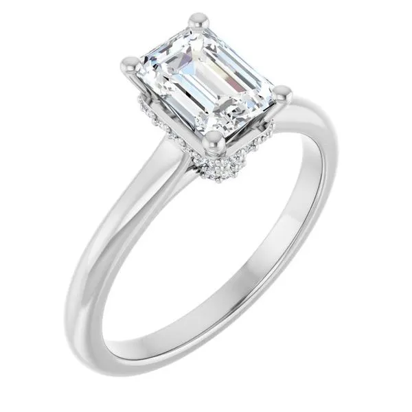 Hidden Halo-Style Engagement Ring J. Thomas Jewelers Rochester Hills, MI