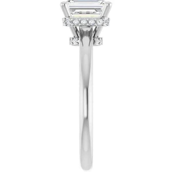 Hidden Halo-Style Engagement Ring Image 4 Ocean View Jewelers Millville, DE