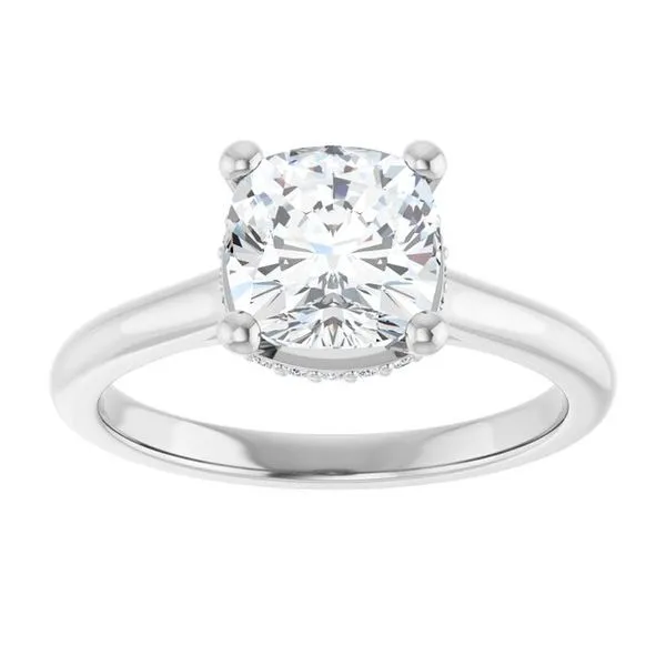 Hidden Halo-Style Engagement Ring Image 3 J. Thomas Jewelers Rochester Hills, MI