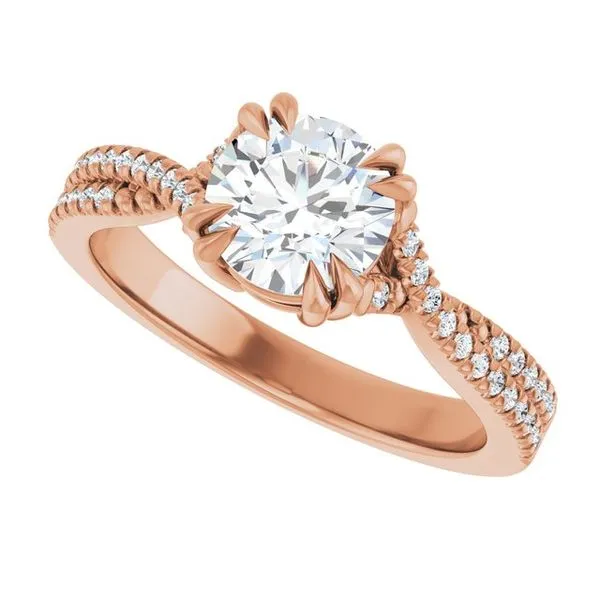 Double Claw-Prong Solitaire Criss-Cross Engagement Ring Image 5 J. Thomas Jewelers Rochester Hills, MI