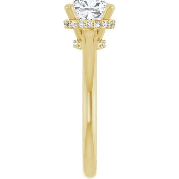 Hidden Halo-Style Engagement Ring Image 4 Vulcan's Forge LLC KANSAS CITY, MO