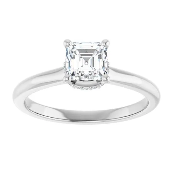 Hidden Halo-Style Engagement Ring Image 3 J. Thomas Jewelers Rochester Hills, MI