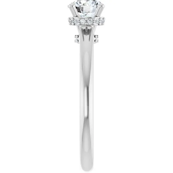 Hidden Halo-Style Engagement Ring Image 4 J. Thomas Jewelers Rochester Hills, MI