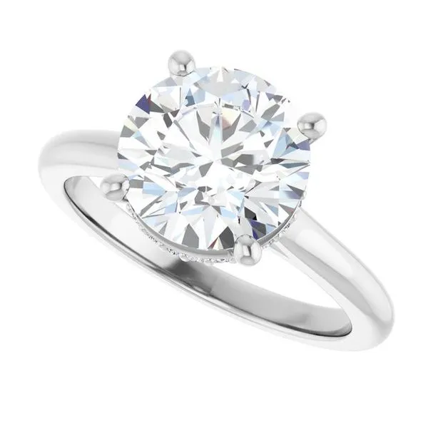 Hidden Halo-Style Engagement Ring Image 5 Clater Jewelers Louisville, KY