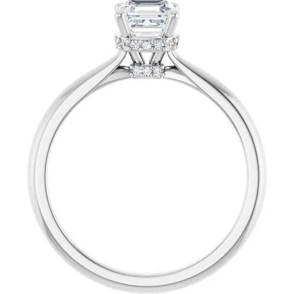 Hidden Halo-Style Engagement Ring Image 2 Don's Jewelry & Design Washington, IA