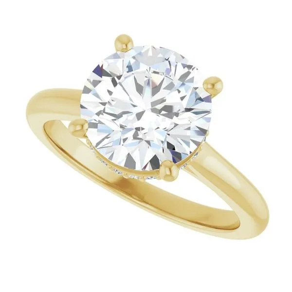 Hidden Halo-Style Engagement Ring Image 5 The Ring Austin Round Rock, TX