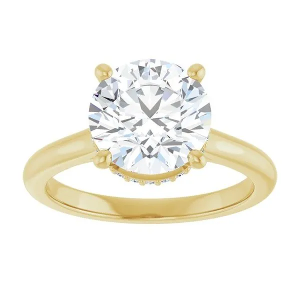 Hidden Halo-Style Engagement Ring Image 3 Vulcan's Forge LLC KANSAS CITY, MO