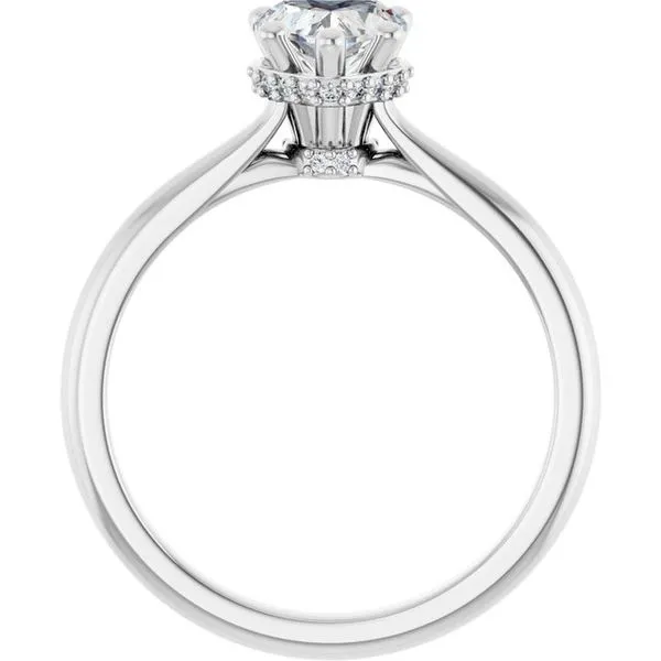 Hidden Halo-Style Engagement Ring Image 2 Clater Jewelers Louisville, KY