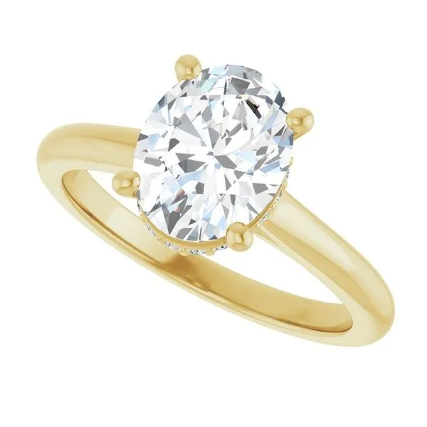 Hidden Halo-Style Engagement Ring Image 5 Raleigh Diamond Fine Jewelry Raleigh, NC