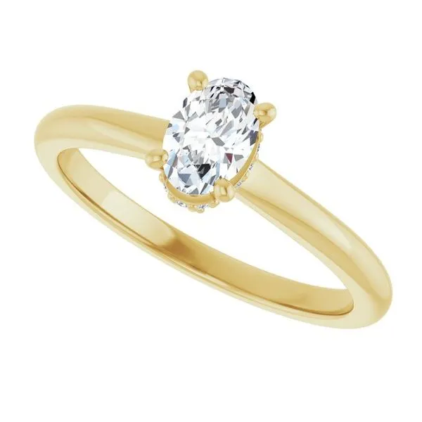 Hidden Halo-Style Engagement Ring Image 5 J. Thomas Jewelers Rochester Hills, MI