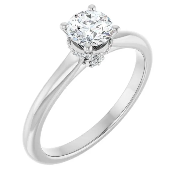 Hidden Halo-Style Engagement Ring JF Jones Jewelers Rochester, NY