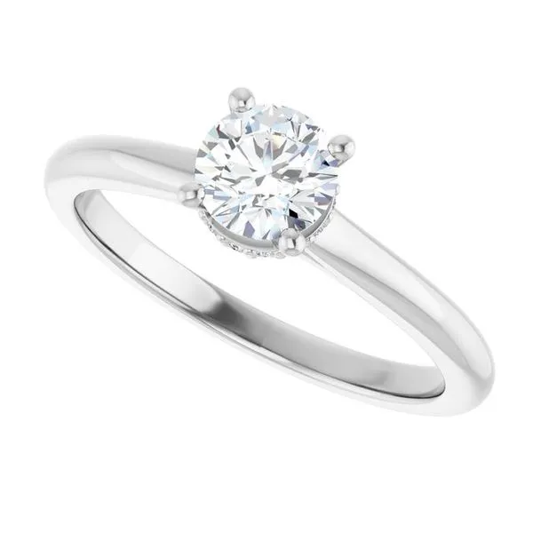 Hidden Halo-Style Engagement Ring Image 5 The Ring Austin Round Rock, TX