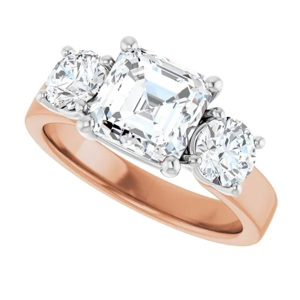 Three-Stone Engagement Ring Image 5 Raleigh Diamond Fine Jewelry Raleigh, NC