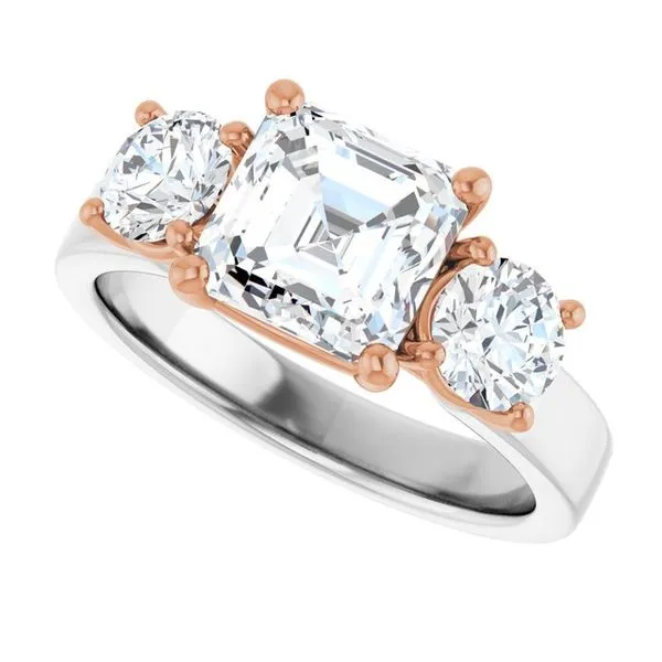 Three-Stone Engagement Ring Image 5 Raleigh Diamond Fine Jewelry Raleigh, NC