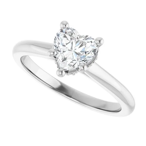 Hidden Halo-Style Engagement Ring Image 5 Hudson Valley Goldsmith New Paltz, NY
