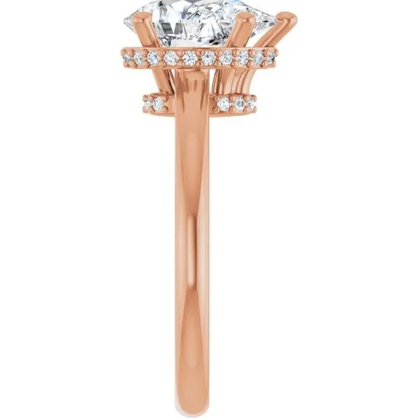 Hidden Halo-Style Engagement Ring Image 4 Clater Jewelers Louisville, KY