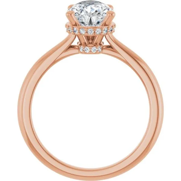 Hidden Halo-Style Engagement Ring Image 2 J. West Jewelers Round Rock, TX