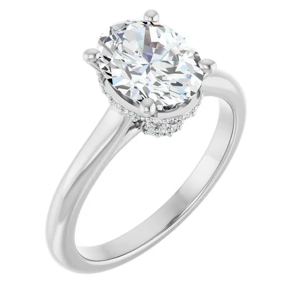 Hidden Halo-Style Engagement Ring Virtus Collective Newport Beach , CA