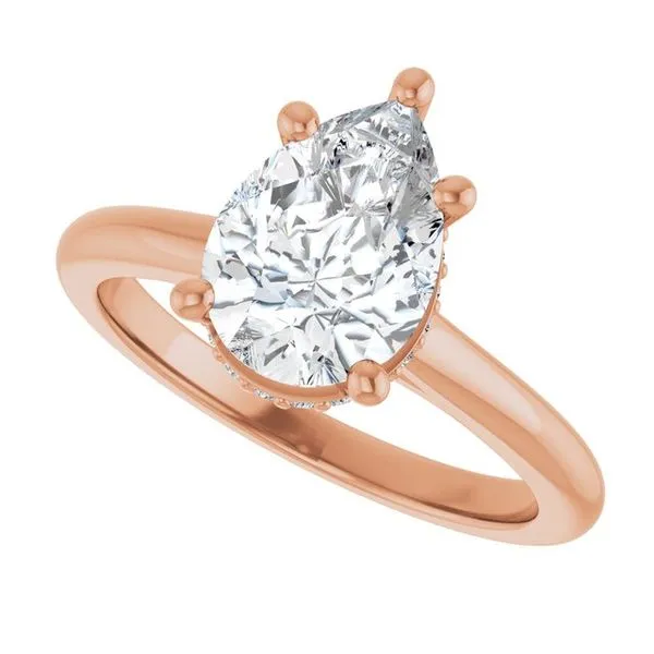 Hidden Halo-Style Engagement Ring Image 5 JF Jones Jewelers Rochester, NY