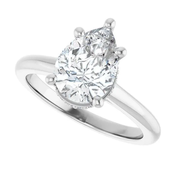 Hidden Halo-Style Engagement Ring Image 5 Vulcan's Forge LLC KANSAS CITY, MO