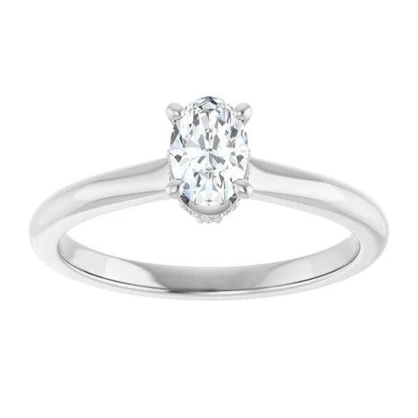 Hidden Halo-Style Engagement Ring Image 3 Raleigh Diamond Fine Jewelry Raleigh, NC