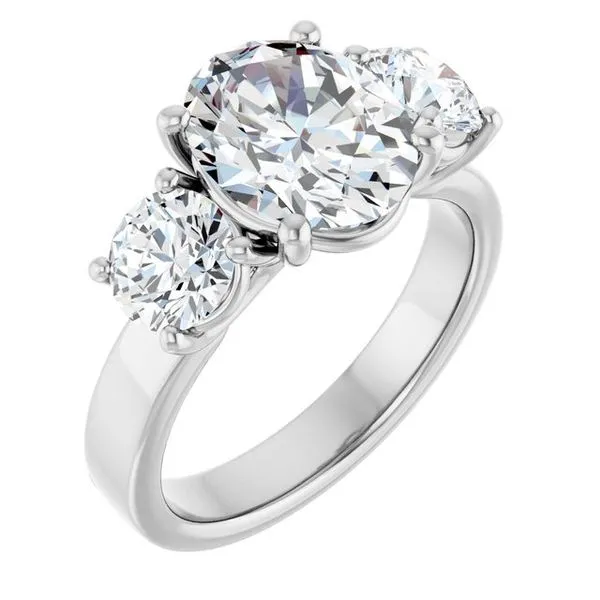 Three-Stone Engagement Ring Raleigh Diamond Fine Jewelry Raleigh, NC