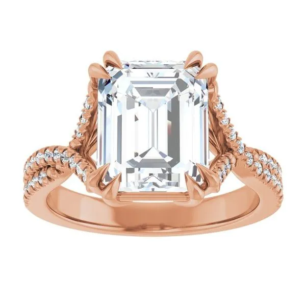 Double Claw-Prong Solitaire Criss-Cross Engagement Ring Image 3 Virtus Collective Newport Beach , CA