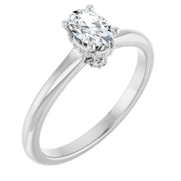 Hidden Halo-Style Engagement Ring The Ring Austin Round Rock, TX