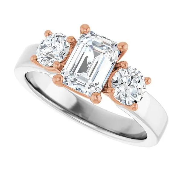 Three-Stone Engagement Ring Image 5 Raleigh Diamond Fine Jewelry Raleigh, NC