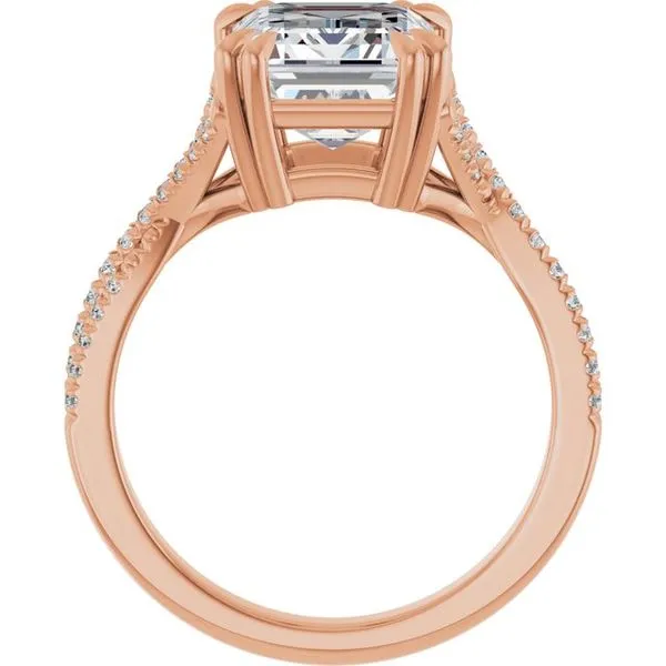 Double Claw-Prong Solitaire Criss-Cross Engagement Ring Image 2 Hudson Valley Goldsmith New Paltz, NY