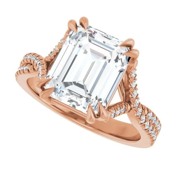 Double Claw-Prong Solitaire Criss-Cross Engagement Ring Image 5 Natale Jewelers Sewell, NJ