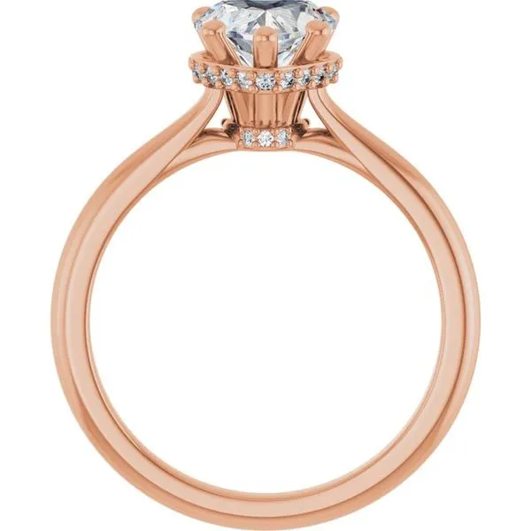 Hidden Halo-Style Engagement Ring Image 2 JF Jones Jewelers Rochester, NY