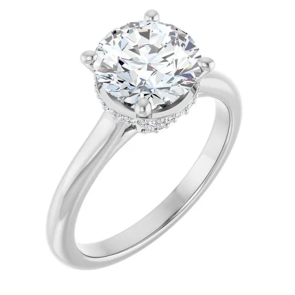 Hidden Halo-Style Engagement Ring J. Thomas Jewelers Rochester Hills, MI