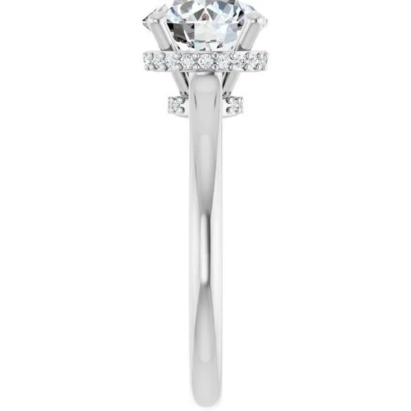 Hidden Halo-Style Engagement Ring Image 4 Morin Jewelers Southbridge, MA