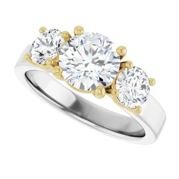 Three-Stone Engagement Ring Image 5 Raleigh Diamond Fine Jewelry Raleigh, NC