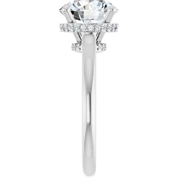 Hidden Halo-Style Engagement Ring Image 4 Michael Szwed Jewelers Longmeadow, MA