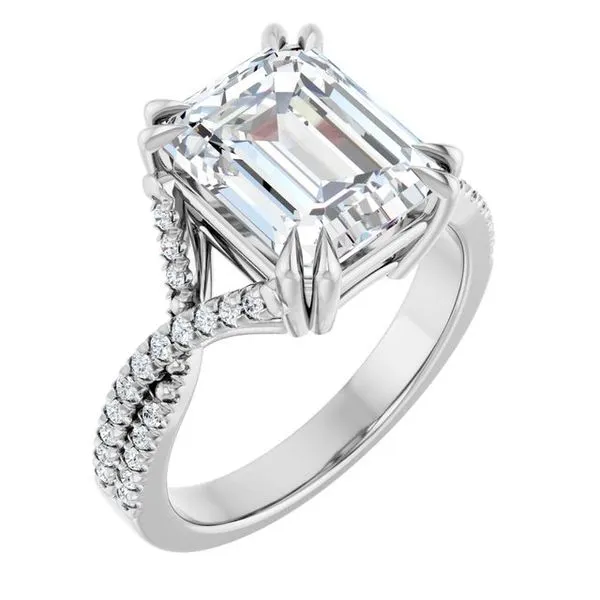Double Claw-Prong Solitaire Criss-Cross Engagement Ring Northwood Jewelers Northwood, OH
