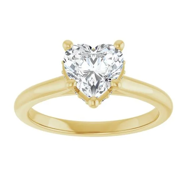 Hidden Halo-Style Engagement Ring Image 3 Michael Szwed Jewelers Longmeadow, MA