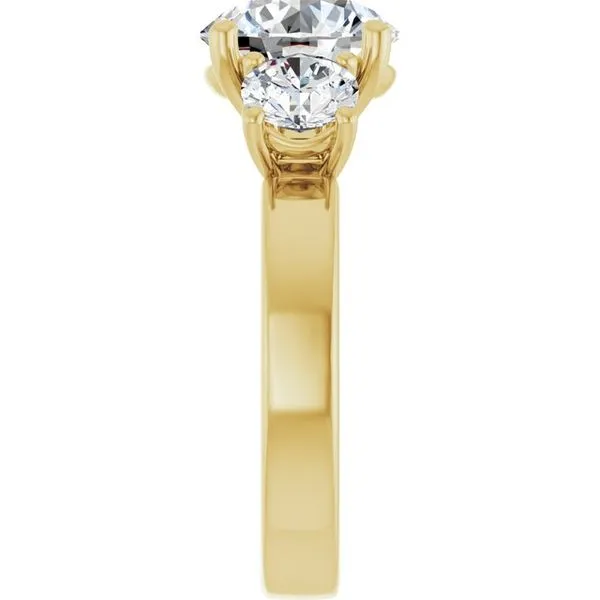 Three-Stone Engagement Ring Image 4 Raleigh Diamond Fine Jewelry Raleigh, NC