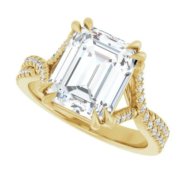 Double Claw-Prong Solitaire Criss-Cross Engagement Ring Image 5 Raleigh Diamond Fine Jewelry Raleigh, NC