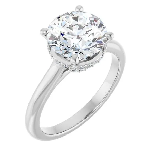 Hidden Halo-Style Engagement Ring Raleigh Diamond Fine Jewelry Raleigh, NC