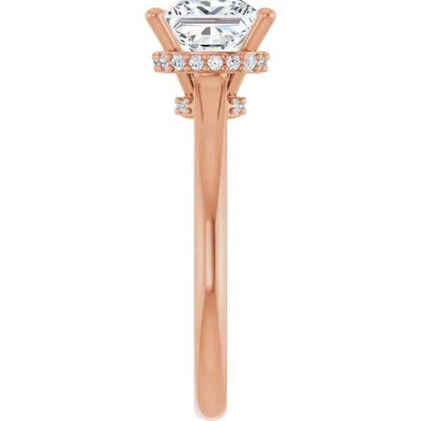 Hidden Halo-Style Engagement Ring Image 4 Raleigh Diamond Fine Jewelry Raleigh, NC