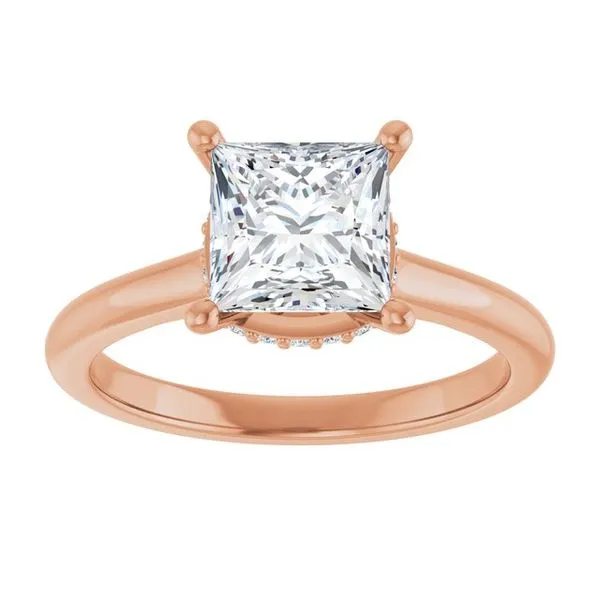 Hidden Halo-Style Engagement Ring Image 3 Northwood Jewelers Northwood, OH