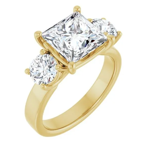 Three-Stone Engagement Ring Raleigh Diamond Fine Jewelry Raleigh, NC