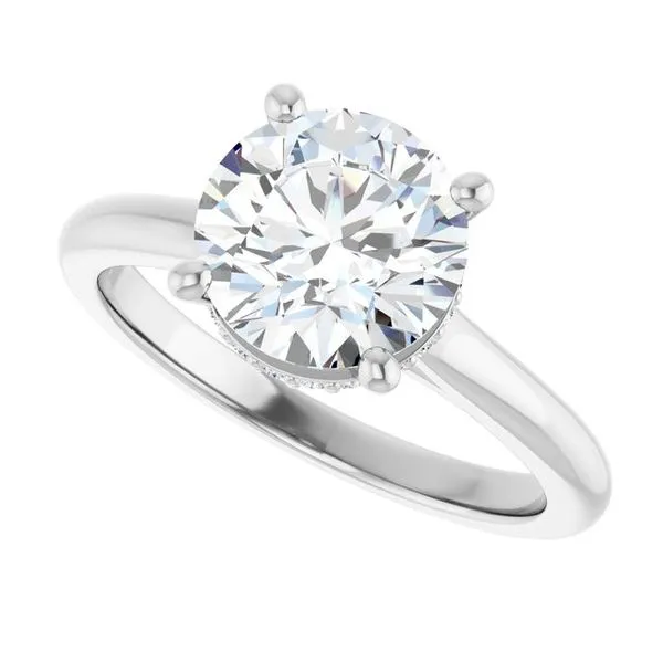 Hidden Halo-Style Engagement Ring Image 5 Vulcan's Forge LLC KANSAS CITY, MO