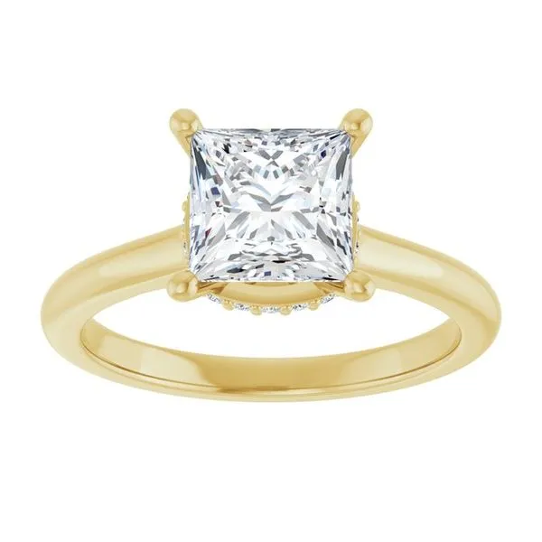 Hidden Halo-Style Engagement Ring Image 3 Don's Jewelry & Design Washington, IA