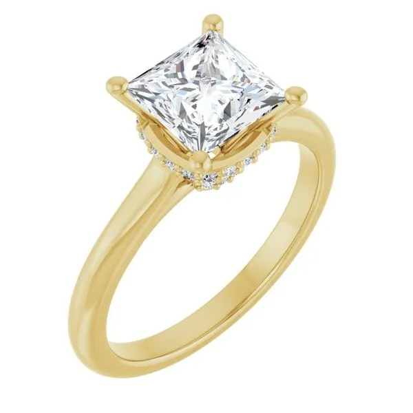 Hidden Halo-Style Engagement Ring Virtus Collective Newport Beach , CA