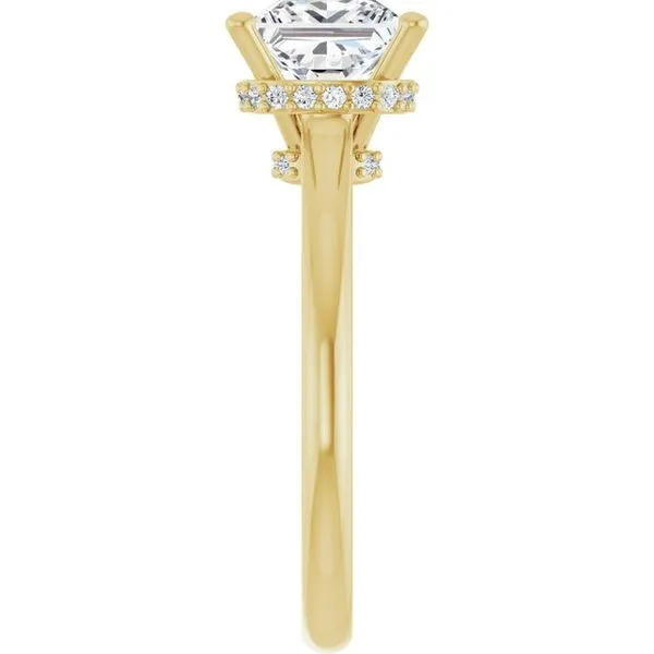 Hidden Halo-Style Engagement Ring Image 4 Clater Jewelers Louisville, KY