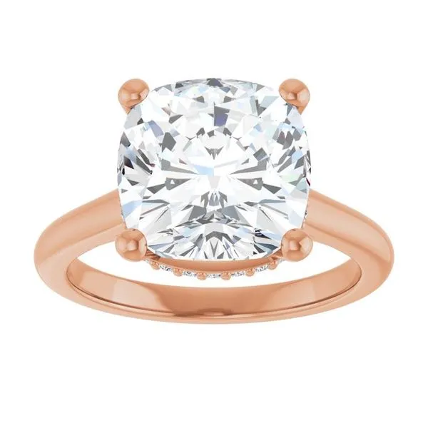 Hidden Halo-Style Engagement Ring Image 3 The Ring Austin Round Rock, TX